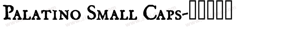 Palatino Small Caps字体转换